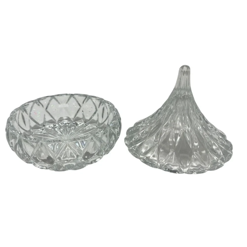 1998 Jonal?‎ Crystal Hershey's Kisses Lidded Trinket Box Candy Dish 3